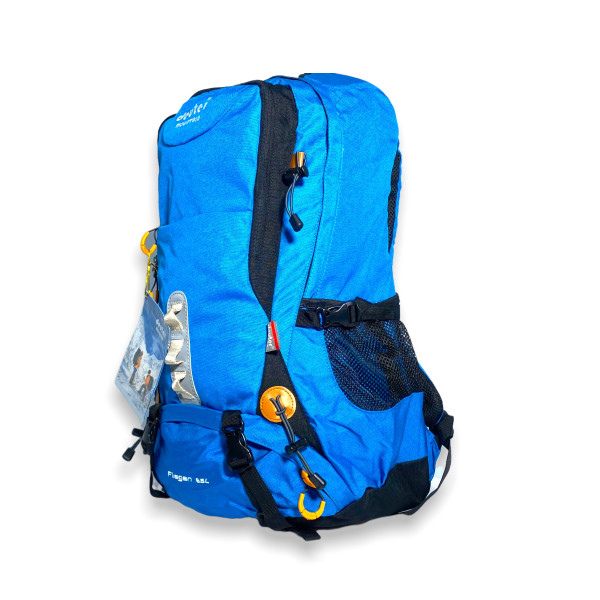 Рюкзак туристичний на 38 л, два відділи, внутрішні кишені, нижня кишеня. стяжки, голубий