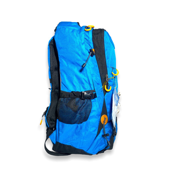 Рюкзак туристичний на 38 л, два відділи, внутрішні кишені, нижня кишеня. стяжки, голубий