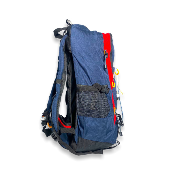 Рюкзак туристичний, 38 л, два відділи, внутрішні кишені, нижня кишеня. стяжки, синій