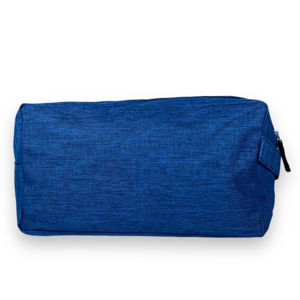 Сумочка косметичка несесер чоловіча 1 відділ додаткова кишеня ручка розмір: 26*15*10 см синя