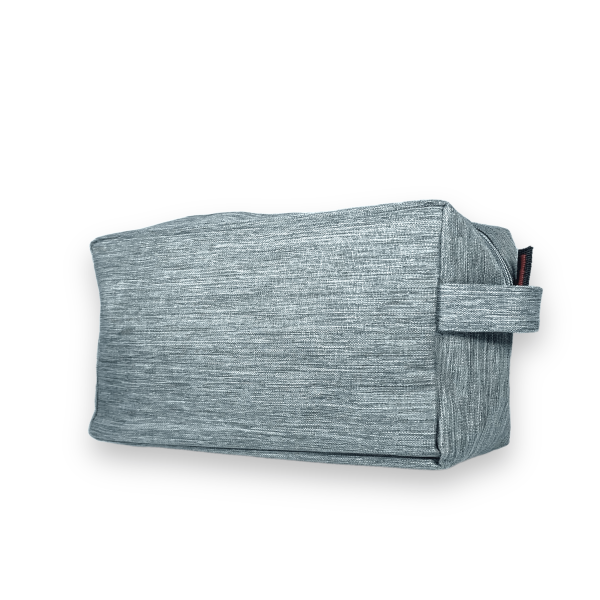 Сумочка косметичка несесер чоловіча 1 відділ додаткова кишеня ручка розмір: 26*15*10 см сіра