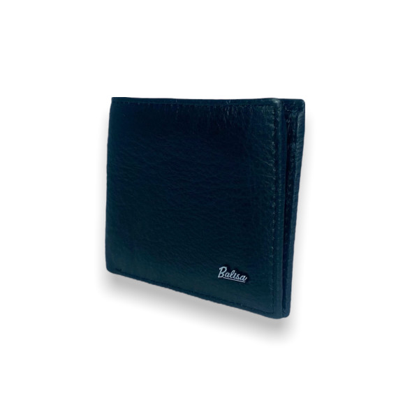 Кошелек портмоне мужской, кожаный, три отдела для купюр, черный Кошелек портмоне мужской, кожаный, три отдела для купюр, черный