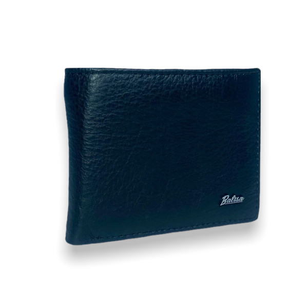 Кошелек портмоне мужской, кожаный, три отдела для купюр, черный Кошелек портмоне мужской, кожаный, три отдела для купюр, черный