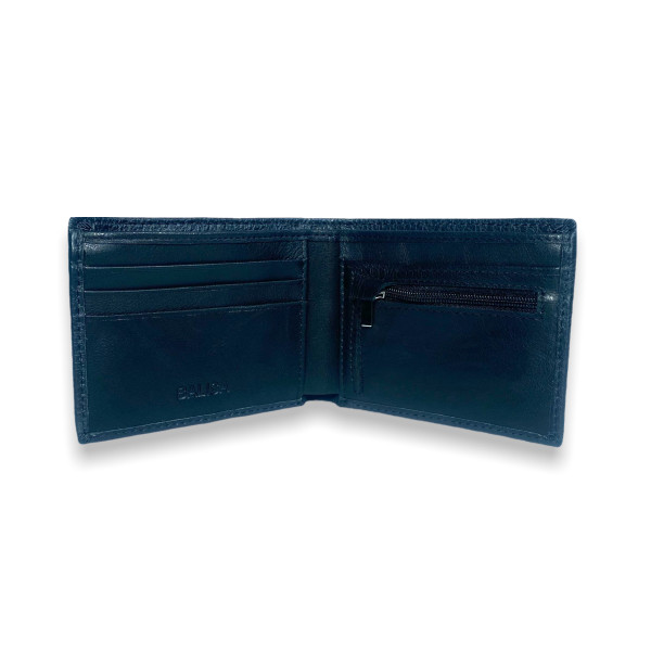 Кошелек портмоне мужской, кожаный, три отдела для купюр, черный Кошелек портмоне мужской, кожаный, три отдела для купюр, черный