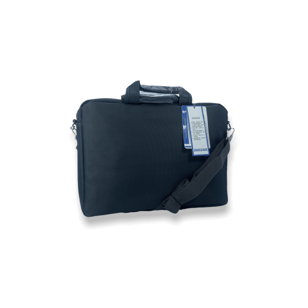 Портфель для ноутбука Zhaocaique 709, одно отделение, карманы, ремень, размер 40*28*6 см черный