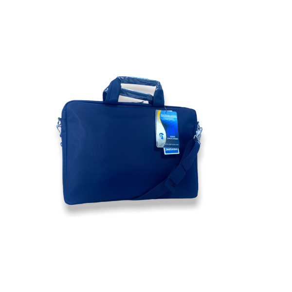 Портфель для ноутбука Zhaocaique 709, одно отделение, внутренние карманы, съемный ремень, длинна 135 см, размер 40*28*6 см синий