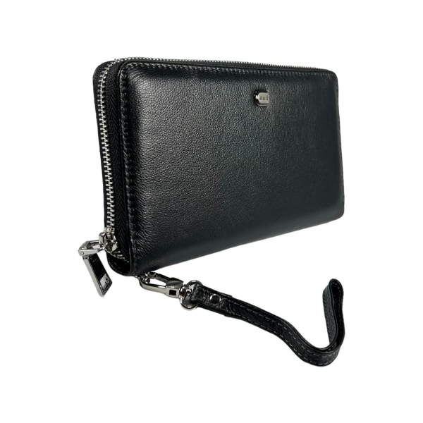 Стильный мужской портмоне из натуральной кожи и 5 отделами для купюр Стильный мужской портмоне из натуральной кожи и 5 отделами для купюр