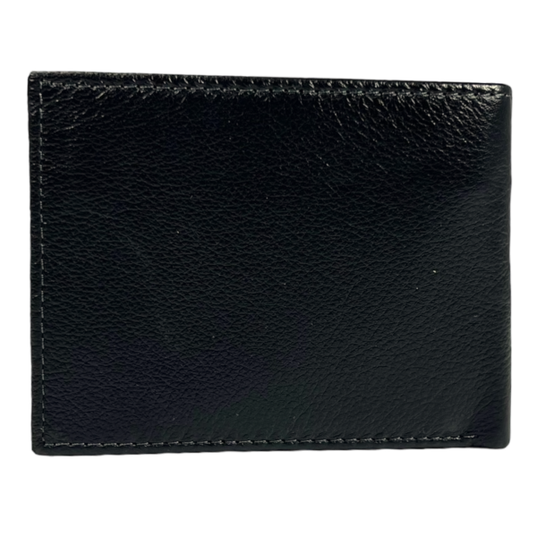 Компактный мужской кошелек Anil из натуральной кожи, черный Компактный мужской кошелек Anil из натуральной кожи, черный