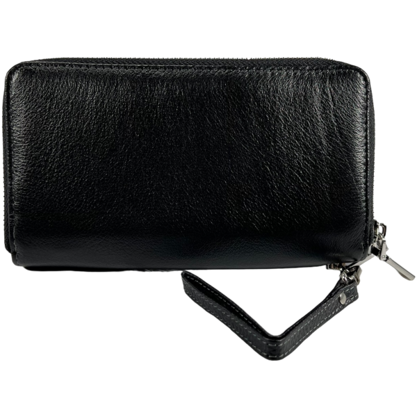 Многофункциональное мужское портмоне с ремешком для переноса, кожаное