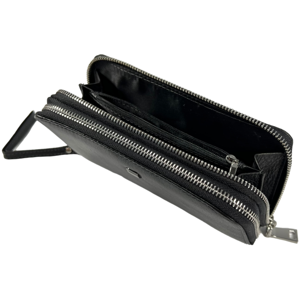 Многофункциональное мужское портмоне с ремешком для переноса, кожаное