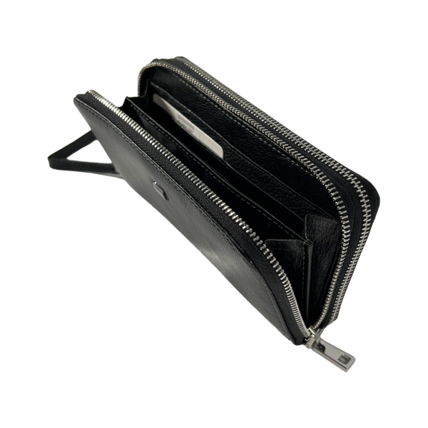 Многофункциональное мужское портмоне с ремешком для переноса, кожаное