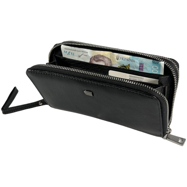 Многофункциональное мужское портмоне с ремешком для переноса, кожаное