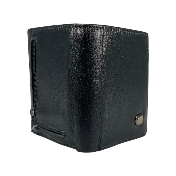Класичний гаманець для чоловіків з натуральної шкіри, колір чорний