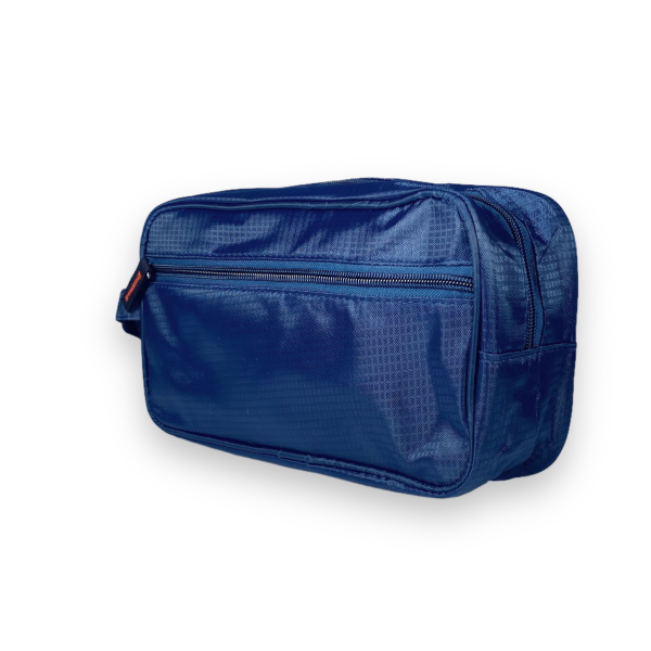 Сумочка-несессер для мужчины ткань 1 отдел дополнительный карман ручка размер: 25*15*8 см синий Сумочка-несессер для мужчины ткань 1 отдел дополнительный карман ручка размер: 25*15*8 см синий