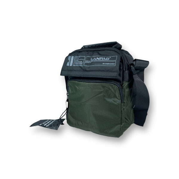 Сумка мужская через плечо, 2 отделения, два фронтальных кармана, цвет зеленый Сумка мужская через плечо, 2 отделения, два фронтальных кармана, цвет зеленый