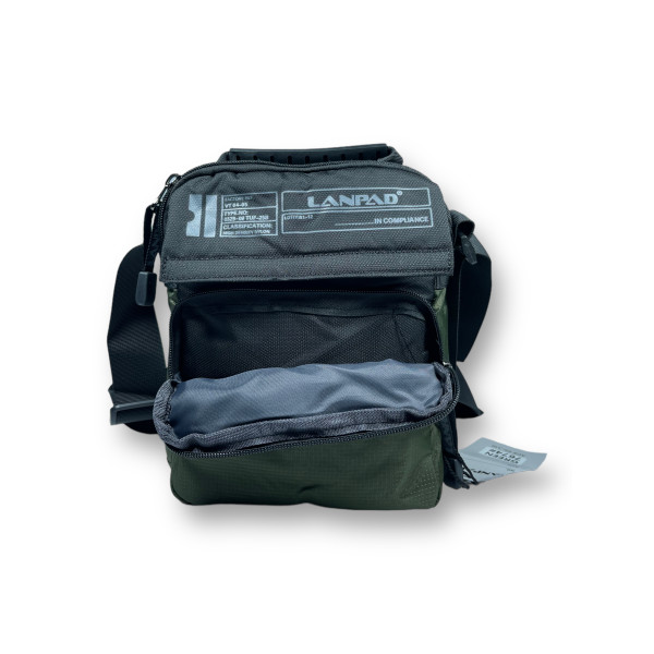 Сумка мужская через плечо, 2 отделения, два фронтальных кармана, цвет зеленый Сумка мужская через плечо, 2 отделения, два фронтальных кармана, цвет зеленый