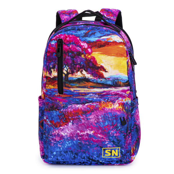 Молодежный рюкзак, одно отделение, фронтальный карман, дополнительные карманы, защита от влаги, разноцветный Молодежный рюкзак, одно отделение, фронтальный карман, дополнительные карманы, защита от влаги, разноцветный