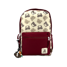 Городской рюкзак на два отделения, цвет красный, 15 л, карман для ноутбука