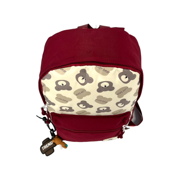 Міський рюкзак на два віділеня, колір червоний, 15 л, кишення для ноутбука