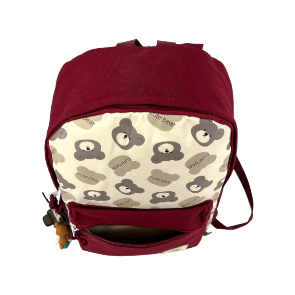 Міський рюкзак на два віділеня, колір червоний, 15 л, кишення для ноутбука