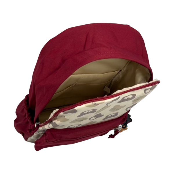 Міський рюкзак на два віділеня, колір червоний, 15 л, кишення для ноутбука