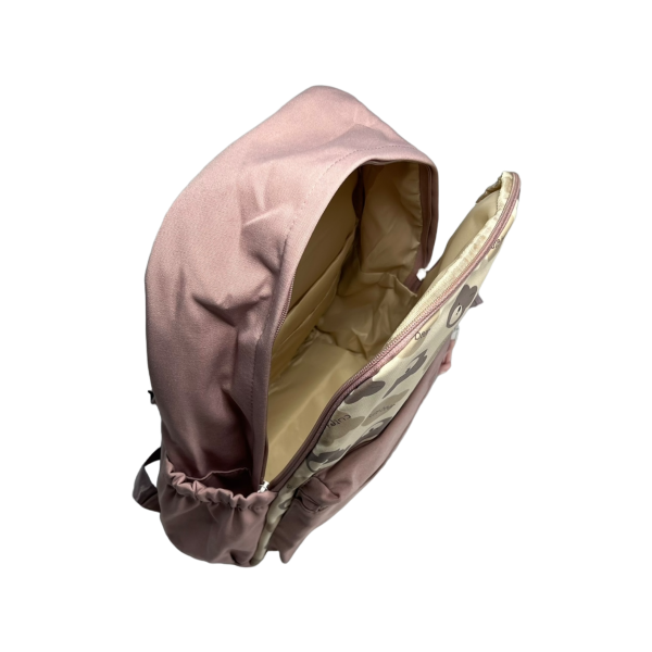 Міський рюкзак на два віділеня, колір рожевий, 15 л, кишення для ноутбука