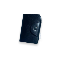 Визитница BagWay, натуральная кожа, черная