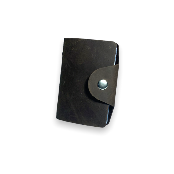 Візитниця BagWay, натуральна шкіра, темно-коричневого кольору