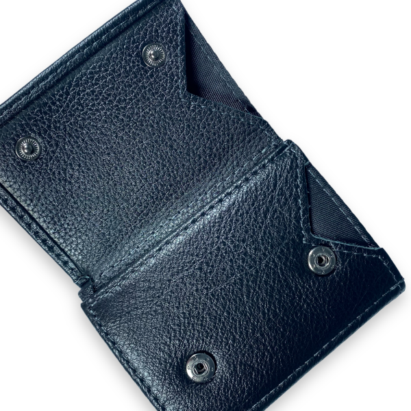 Мужской кошелек из натуральной кожи, цвет черный Мужской кошелек из натуральной кожи, цвет черный