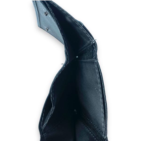 Мужской кошелек из натуральной кожи, цвет черный Мужской кошелек из натуральной кожи, цвет черный