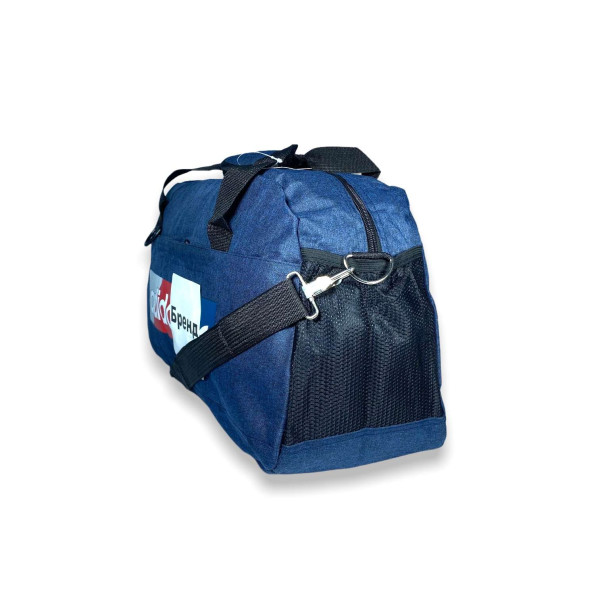 Спортивная сумка 25 л одно отделение внутренняя карман наружные карманы размер: 50*28*18 см синяя