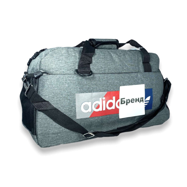Спортивная сумка 25 л одно отделение внутренний карман наружные карманы размер: 50*28*18 см серая