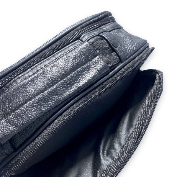 Сумка через плечо мужская Jingpin натуральная кожа 2 отдела 3 фронтальных кармана, размер: 28*25*12 см, черный Сумка через плечо мужская Jingpin натуральная кожа 2 отдела 3 фронтальных кармана, размер: 28*25*12 см, черный