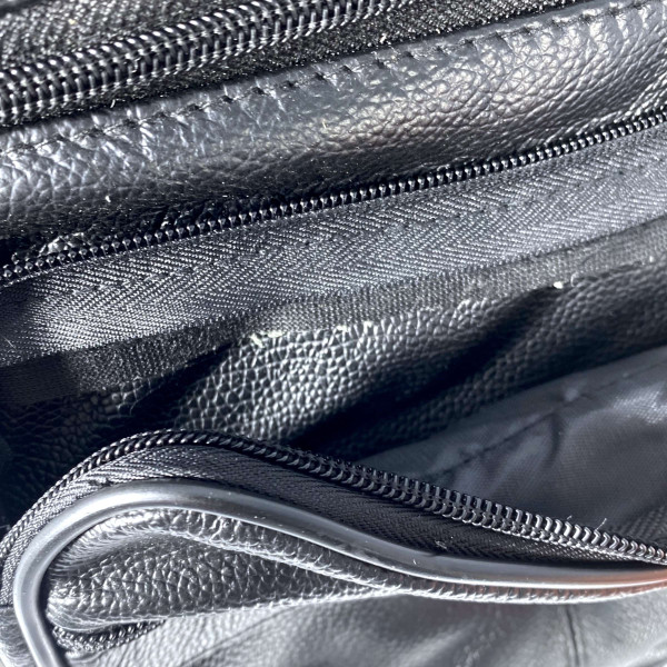 Сумка через плечо мужская Jingpin натуральная кожа 2 отдела 3 фронтальных кармана, размер: 28*25*12 см, черный Сумка через плечо мужская Jingpin натуральная кожа 2 отдела 3 фронтальных кармана, размер: 28*25*12 см, черный