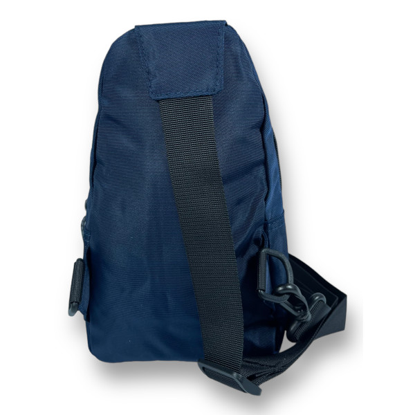 Сумка слинг, 2 основных отделения, 2 дополнительных кармана, регулируемый ремень, синяя Сумка слинг, 2 основных отделения, 2 дополнительных кармана, регулируемый ремень, синяя