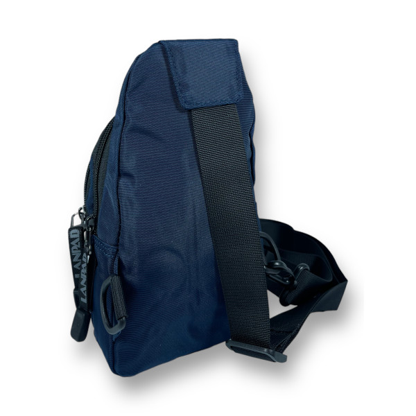 Сумка слинг, 2 основных отделения, 2 дополнительных кармана, регулируемый ремень, синяя Сумка слинг, 2 основных отделения, 2 дополнительных кармана, регулируемый ремень, синяя