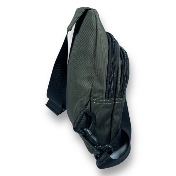 Сумка слинг на 2 основных отделения, 2 дополнительных кармана, цвет зеленый Сумка слинг на 2 основных отделения, 2 дополнительных кармана, цвет зеленый