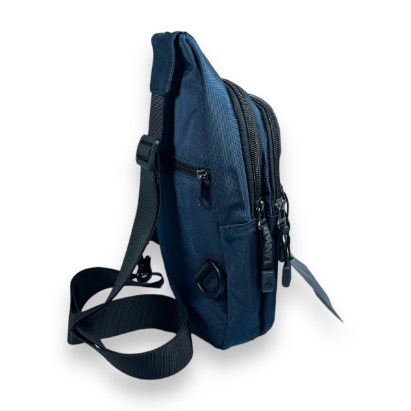 Слинг Lanpad оксфорд два отделения и два дополнительных отделения задний карман размер 30*14*7 см синий Слинг Lanpad оксфорд два отделения и два дополнительных отделения задний карман размер 30*14*7 см синий