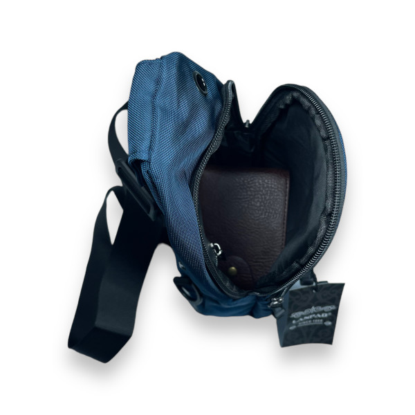 Слинг Lanpad оксфорд два отделения и два дополнительных отделения задний карман размер 30*14*7 см синий Слинг Lanpad оксфорд два отделения и два дополнительных отделения задний карман размер 30*14*7 см синий