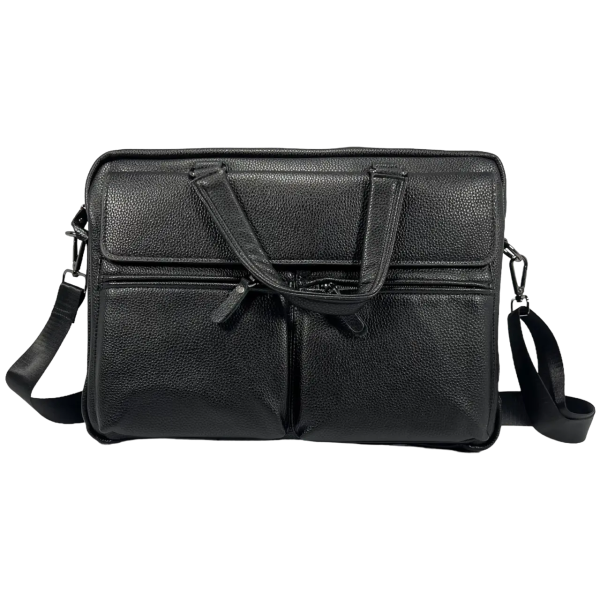 Сумка для ноутбука на пять отделений с застежкой на молнии, черная