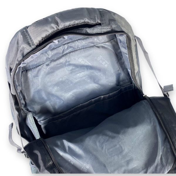 Туристический рюкзак, 50 л, два отдела, внутренний карман, серый