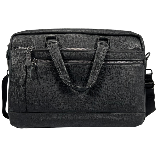 Сумка  для ноутбука на п'ять віділень чорного кольору