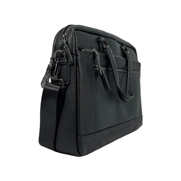 Сумка  для ноутбука на п'ять віділень чорного кольору