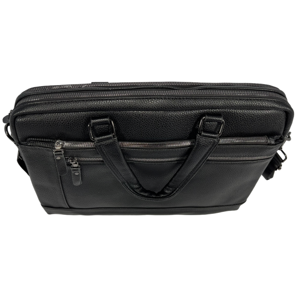 Сумка  для ноутбука на п'ять віділень чорного кольору