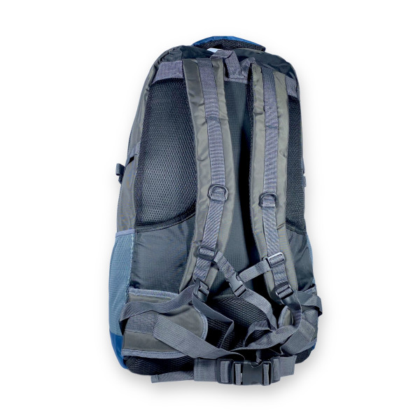 Туристический рюкзак, 65 л, два отдела, внутренние карманы, нейлон, синий