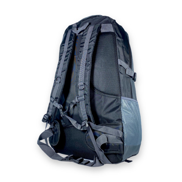 Туристический рюкзак, 65 л, два отдела, внутренние карманы, серый