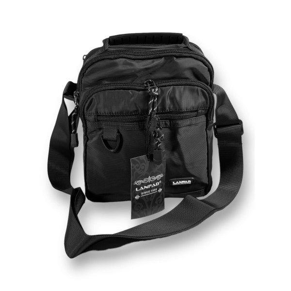 Сумка через плечо, 2 отделения, 2 наружных кармана, синяя Сумка через плечо, 2 отделения, 2 наружных кармана, синяя