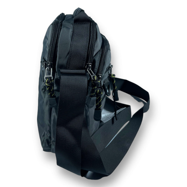 Сумка через плече 5л,  2 відділення, 2 зовнішні кишені, сіра