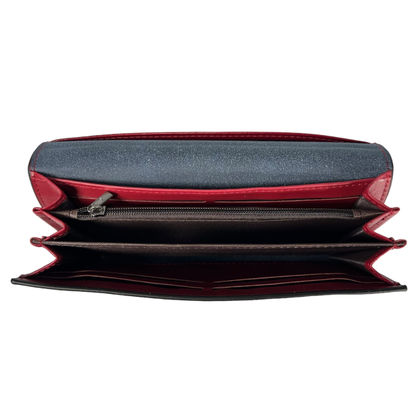 Женский портмоне из экокожи, бордовый, с застежкой на молнии Женский портмоне из экокожи, бордовый, с застежкой на молнии