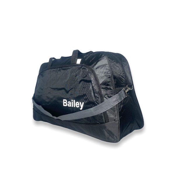Сумка дорожная большая Bailey один отдел фронтальный карман ручки съемный ремень 75*45*15см черный